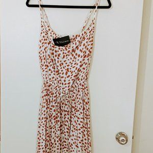 R. Vivimos Leopard Print Flowing Maxi Dress